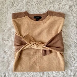 J. Crew Color Block Wool Blend Sweater